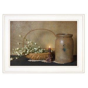 Basket of Flowers by Artisan Susie Boyer, Ready to Hang Framed Print, White Frame - 1 of 1