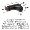 Amerock Balon Bar Knob for Cabinets, Drawers, and Furniture - 3 of 4
