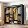VIPEK V40C Pro Coverd Clothes Rack Bedroom Wardrobe Closet, Freestanding Heavy Duty Black Clothing Rack with Oxford Fabric Cover - 2 of 4