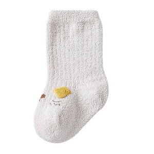 MyKids-Usa Baby Cartoon Pattern Coral Fleece Comfy Mid-Tube Socks - 1 of 4