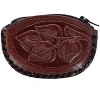 CTM Women's Leather Embossed Coin Purse - 4 of 4