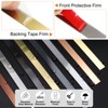 Unique Bargains Self-Adhesive Stainless Steel Mirror Finish Peel and Stick Wall Trim - 3 of 4