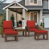 YARDSIGHT 5-Piece Outdoor Patio Lounge Chair Set with Ottomans and Side Table, Weather-Resistant Furniture with Cushions - 2 of 4