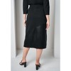 Jessica London Mixed Media Midi Skirt - 3 of 4