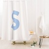 Deny Designs April Lane Art Block Monogram Shower Curtain - 2 of 3