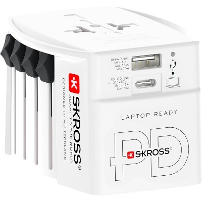 SKROSS World Travel adaptor MUV USB AC65PD