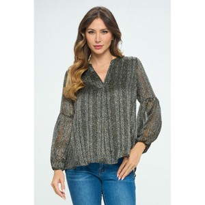 WEST K Women's Caitlin Long Sleeve Blouse - 1 of 4