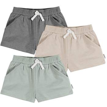 Gerber Baby & Toddler Girls' Knit Shorts, 3-Pack