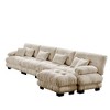 NicBex Couches for Living Room 3-Seater Sofa Cloud Couch Comfy Chenille Upholstered Modular Deep Seat Sofa with 5 Pillows and Ottoman - 2 of 4