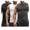 COOFANDY Men's 3 Pack Workout Tank Tops Gym Muscle Tee Bodybuilding Fitness Sleeveless T Shirts - 2 of 4