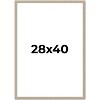 PosterPalooza | 28x40 Thin Barnwood Picture Frame, UV Acrylic, 2 Finishes - Grey and Black - 2 of 4