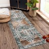 Large Area Rug, Washable Vintage Carpet, Soft Non-Slip Chenille Floor Mat, Non-Shedding for Living Room, Office - 2 of 4