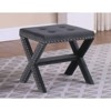 ?Vynxaria Velvet Upholstered Accent Bench ¨C Tufted Entryway & Living Room Seating with Nailhead Trim - 3 of 4