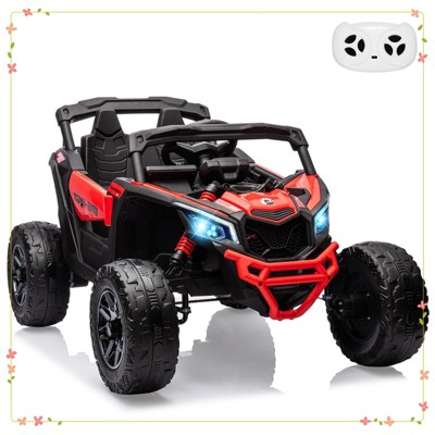 Kids Ride On Car, Licensed Can-Am 12V Ride On UTV w/Dual Motors, Remote Control & All-Terrain Tires