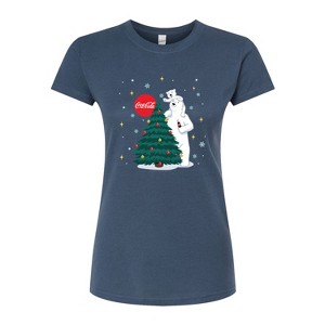 Women's - Coca-Cola - Christmas Tree Fitted Graphic T-Shirt - 1 of 3