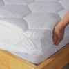 Full Mattress Pad, 8 - 21 Deep Pocket, Ultra Soft Quilted Topper Cover - White - 4 of 4