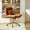 Nigel Modern Flannel Office Chair with Tilt and Adjustable Height Mecha|HULALA HOME - 3 of 4