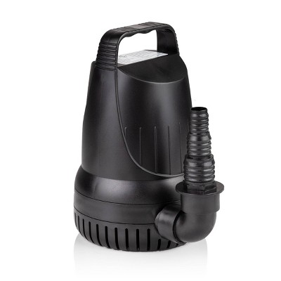 Alpine Black 2100GPH Submersible Waterfall and Fountain Pump