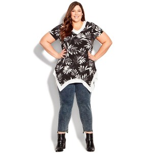 Avenue Women's Plus Size Colette Tunic - 1 of 4