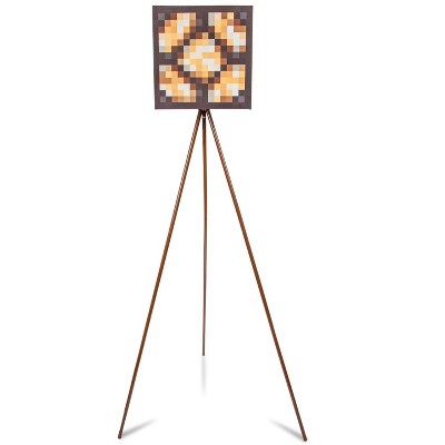 Robe Factory LLC Minecraft Glowstone Tripod Floor Lamp | 62 Inches Tall