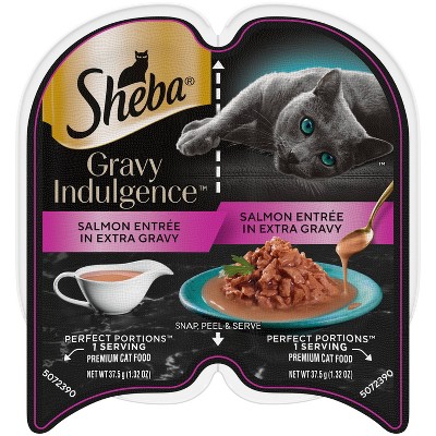 Sheba Salmon and Fish Flavor Gravy Indulgences Wet Cat Food - 2.64oz