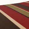 2 Piece Outdoor Tufted Chair Cushion - Brown/Red Stripe - Pillow Perfect - image 4 of 4