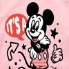 Girls' - Disney - Mickey & Friends Shirt Tail Raglan Graphic T-shirt - 2 of 3