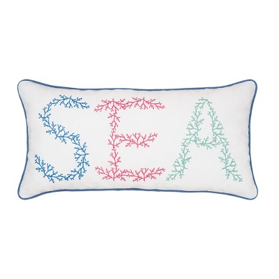 C&F Home 12" x 24" Sea Embroidered Throw Pillow