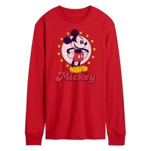 Men's - Disney - Mickey Stars Long Sleeve Graphic T-Shirt - 1 of 3