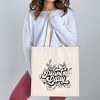 City Creek Prints Plant Lady Cursive Canvas Tote Bag - 15x16 - Natural - 2 of 2