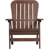 Teal Island Designs Dylan Dark Wood Outdoor Adirondack Chairs Set of 2 - 4 of 4