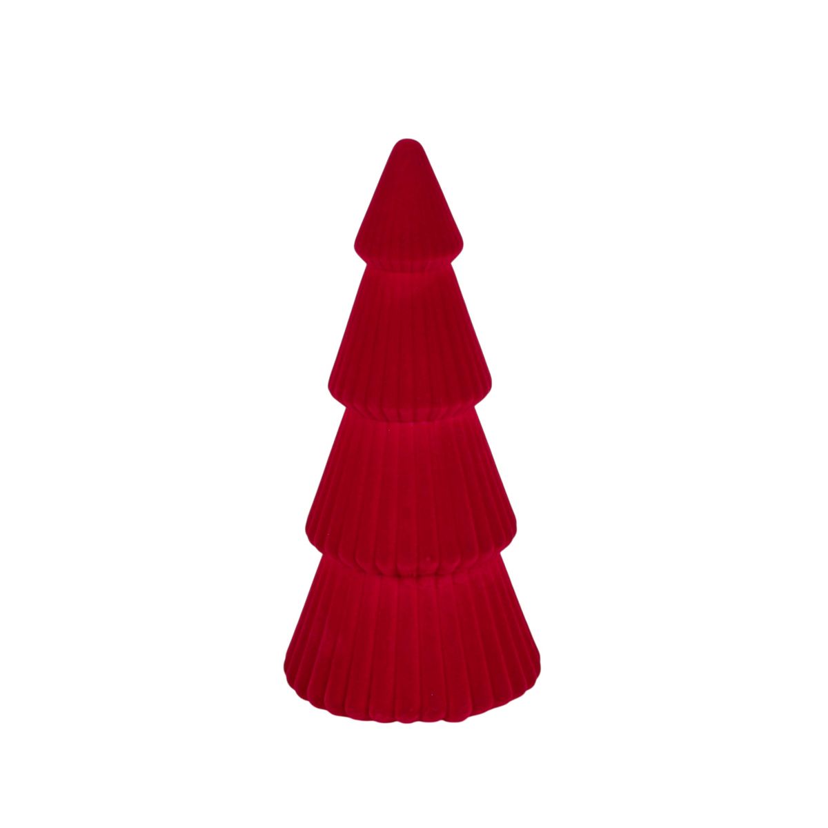 Saro Lifestyle Velvet Christmas Tree Decor - Soft Plush Tabletop Holiday Accent - thumbnail 4