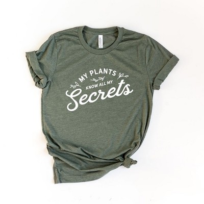 Simply Sage Market Women's My Plants Know All My Secrets Short Sleeve Graphic Tee