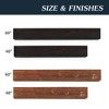 COWLOWN 48 in. Light Brown Rustic Wood Fireplace Mantel Wall-Mounted Floating Shelf for Home - 4 of 4