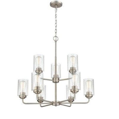 Millennium Lighting Moven 9 - Light Chandelier in  Satin Nickel