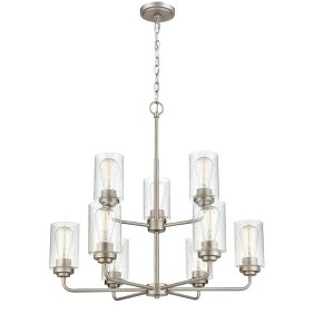 Millennium Lighting Moven 9 - Light Chandelier in  Satin Nickel - 1 of 2