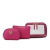 MKF Collection Laura Women's Cosmetic Punch 10 Pcs Sets, Small Travel Makeup Bag by Mia k - 2 of 4