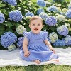 2Bunnies Lace Pom Pom Trim Baby Girl Dress - 4 of 4