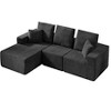 MonCamel Modular Sectional Sofa with Chaise, Modern L Shaped Cloud Couch with Deep Seat, Sectional Couches for Living Room, Bedroom - 4 of 4