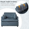 PAGED Oversized Accent Chair Upholstered Living Room Chairs with Angled Armrests and Fashionable T-Shaped Cushion for Living Room - 3 of 4