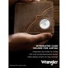 Wrangler Men’s Bifold Slim RFID Blocking Wallet, Genuine Leather, Casual Everyday 11-22 Card Capacity with AirTag Holder Window, Gift Ideas for Him - 3 of 4
