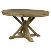 Extendable Dining Table with Butterfly Leaf,Wood Dining Table with X-Shaped Base for 4-6 People,Farmhouse Oval Dining Table for Kitchen-Koiai - 3 of 4