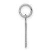 Black Bow Jewelry Sterling Silver, Athletic Collection, Small Polished Number 0 Pendant - 2 of 4