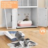 Modern Villa Litter Box Enclosure with Ladder, Double-Layer Cat House Furniture, 33.5" x 17.9" x 41.9" - 4 of 4