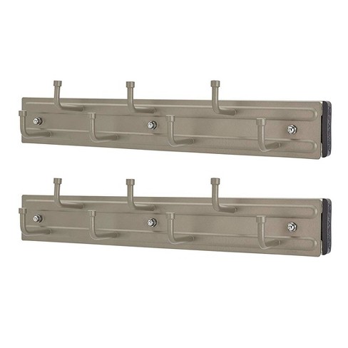 Rev A Shelf Brc 12sn 12 Inch Wall Mounted Pull Out Closet Belt And Scarf Organization Rack Accessories Holder Hanger Satin Nickel 2 Pack Target