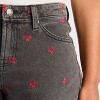 Women's EasyRigid Embroidered Mid-Rise Denim Shorts - Wild Fable™ Black - 4 of 4