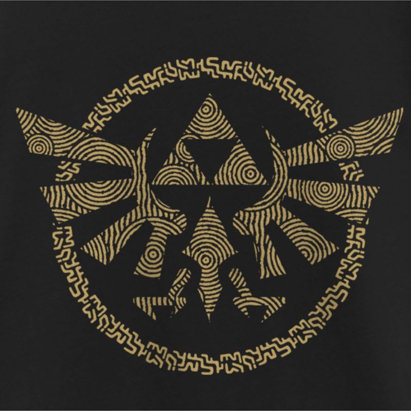 Girl's Nintendo The Legend of Zelda: Tears of the Kingdom Gold Hyrule Crest T-Shirt, 2 of 5