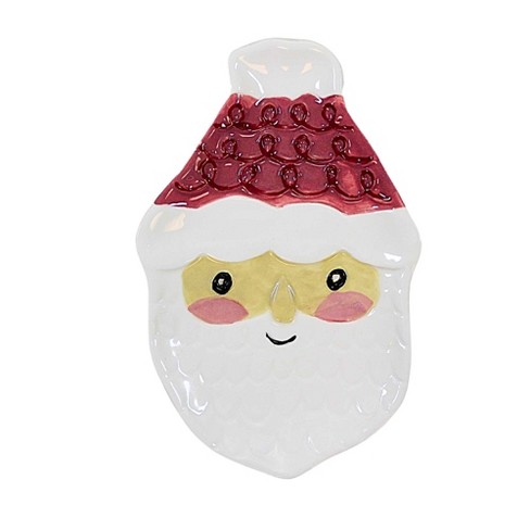 Tag 0.5 Inch Santa Tidbit Plate Entertaining Appetizers Appetizer Plates - image 1 of 3