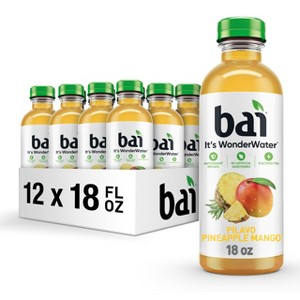 Bai Antioxidant Infused Water, Pilavo Pineapple Mango - 18 Fl Oz Bottle (Pack of 12) - 1 of 4