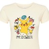 Women's - Pokémon - I'm so Sweet Juniors Fitted Graphic T-Shirt - 2 of 3